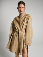 CAPPOTTO IN NAPPA PLONGÉ - SAND