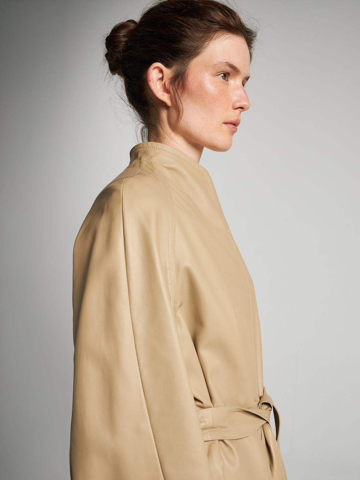 CAPPOTTO IN NAPPA PLONGÉ - SAND